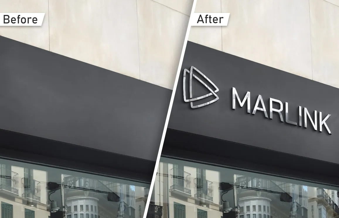 before after frosted sticker banner Printing Lahore