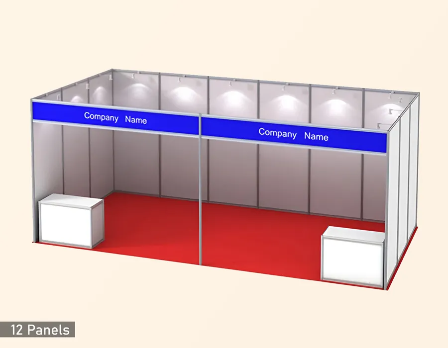 12 Panels Shell Scheme Booth