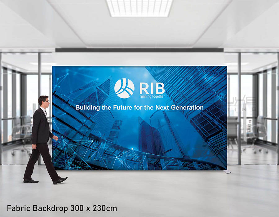 Straight Fabric Backdrop Dubai