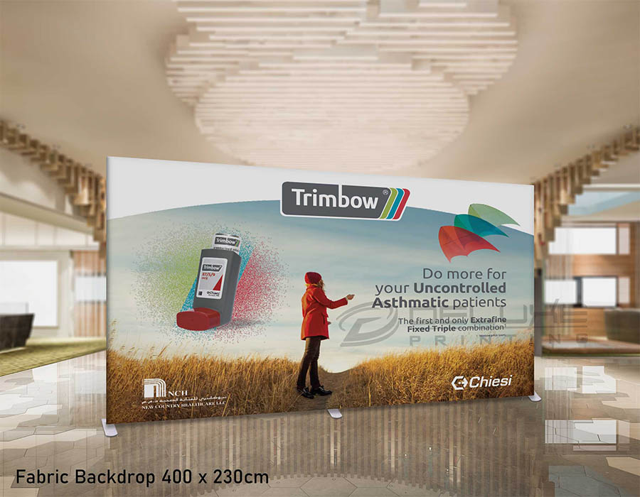 Straight Fabric Backdrop Dubai