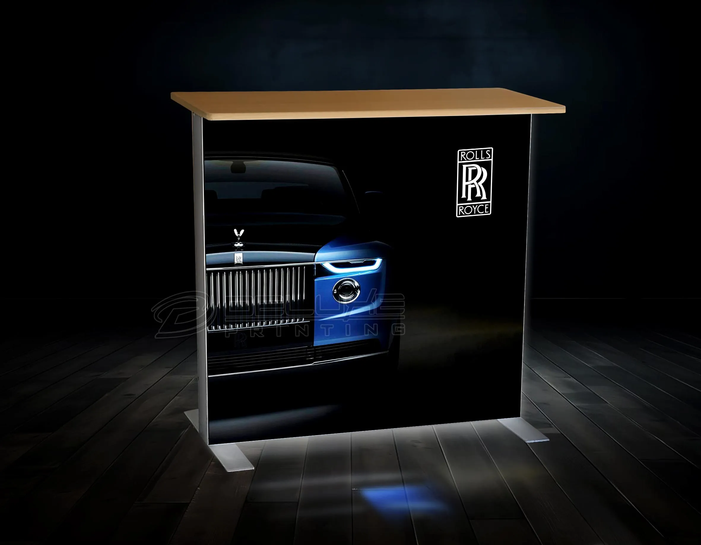 Backlit Exhibition Counter Dubai