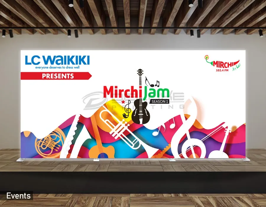 3 x 2.25m Backlit Backdrop Dubai