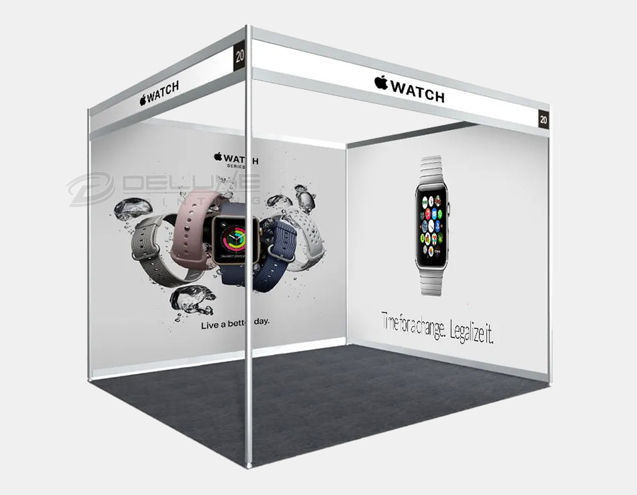 Continuous Shell Scheme Booth Branding Booth Printing Dubai