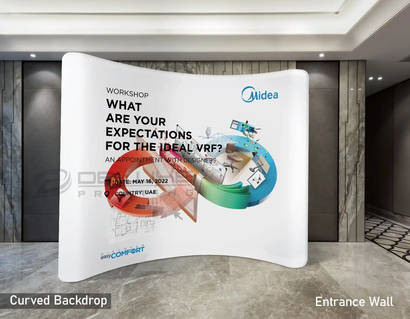 Curved Fabric Backdrop