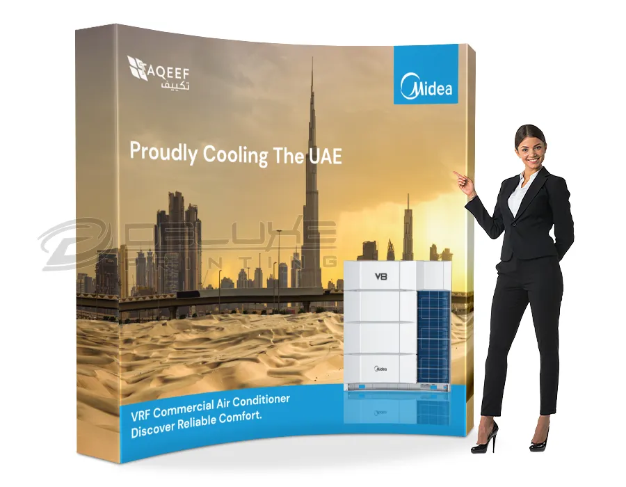 Curved Fabric Popup Dubai