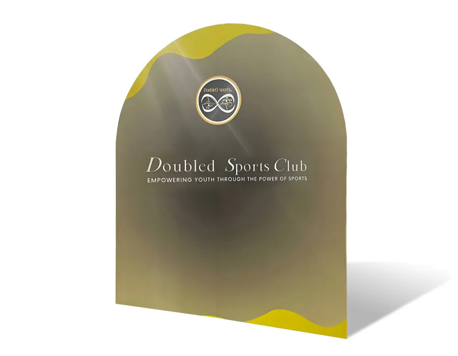 Curved Wooden Backdrop Dubai