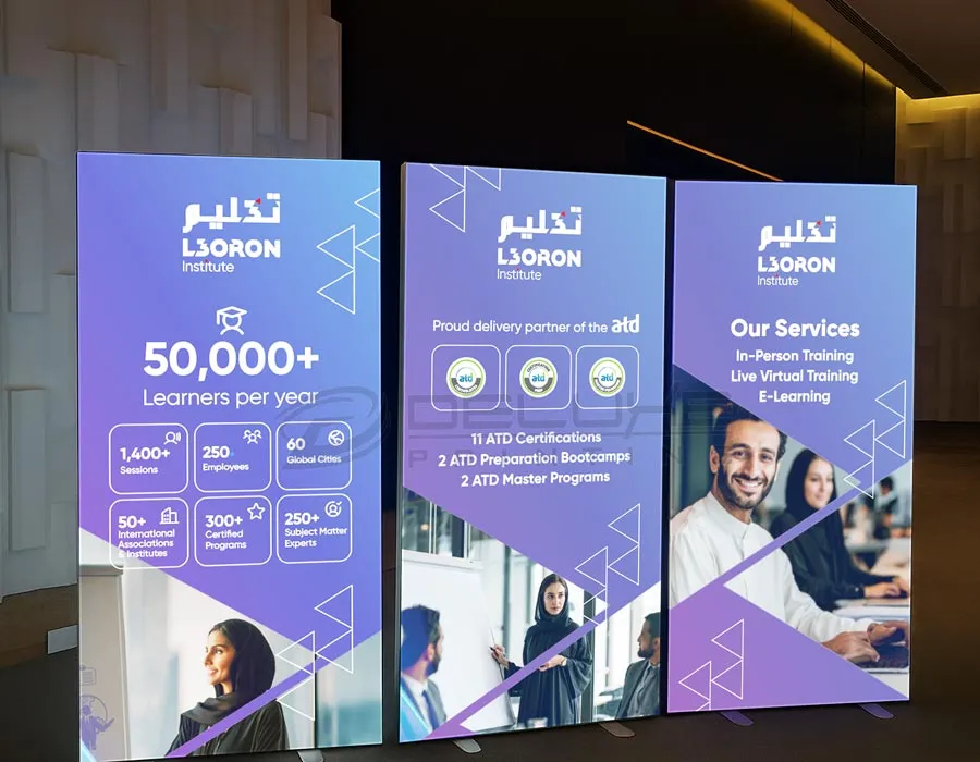 100 x 225cm Backlit Standee Dubai