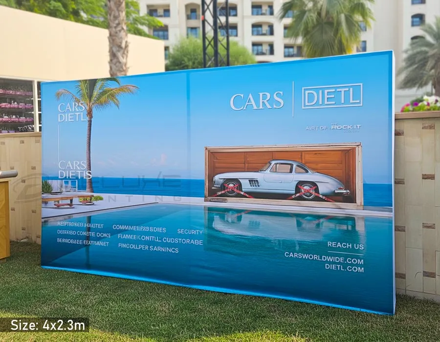 Fabric Backdrop Outdoor Half Dubai