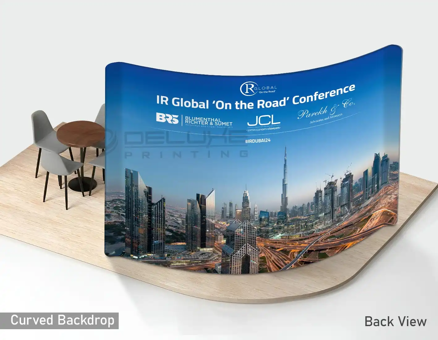 Curved Fabric Backdrop