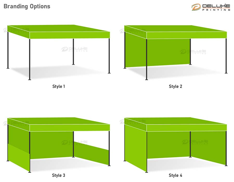 Tent Canopy with Back Wall Branding Dubai