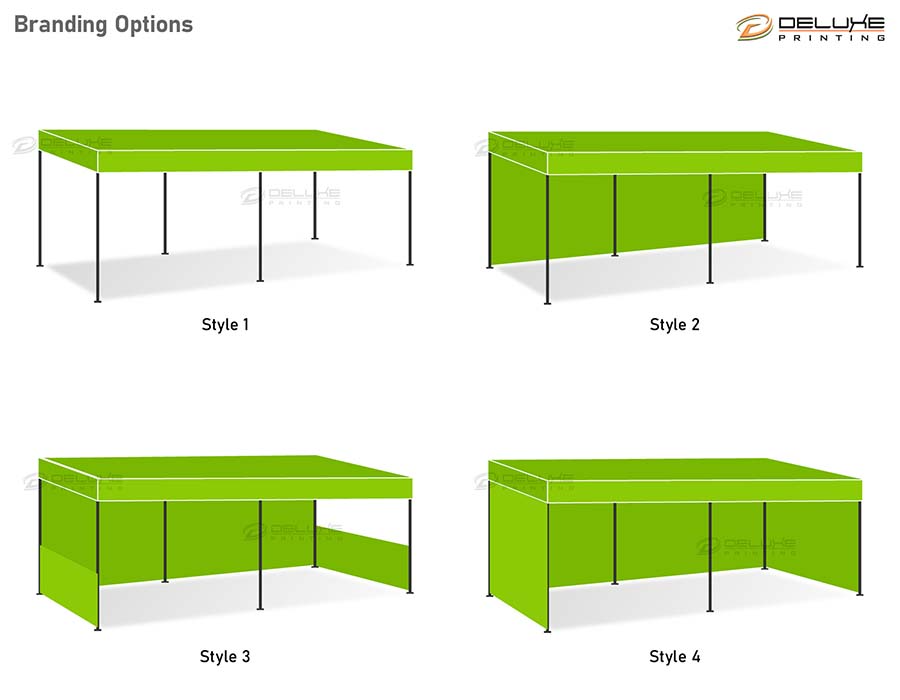 Tent Canopy with Back Wall Branding Dubai