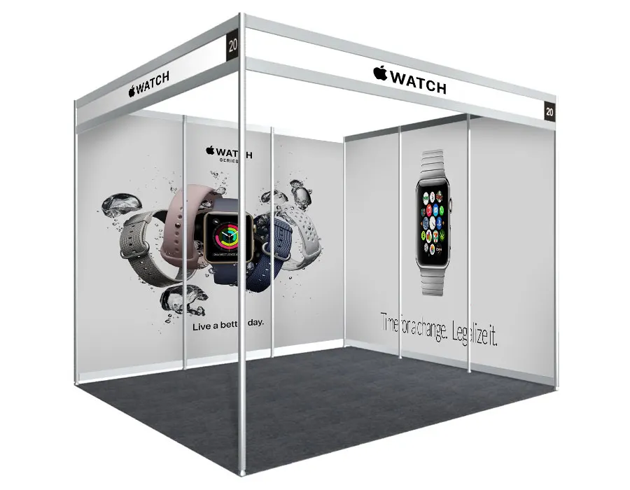 Individual Shell Scheme Booth Branding Booth Printing Dubai