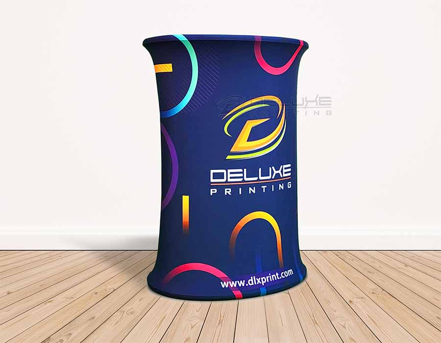 Oval Exhibition Counter Printing Dubai