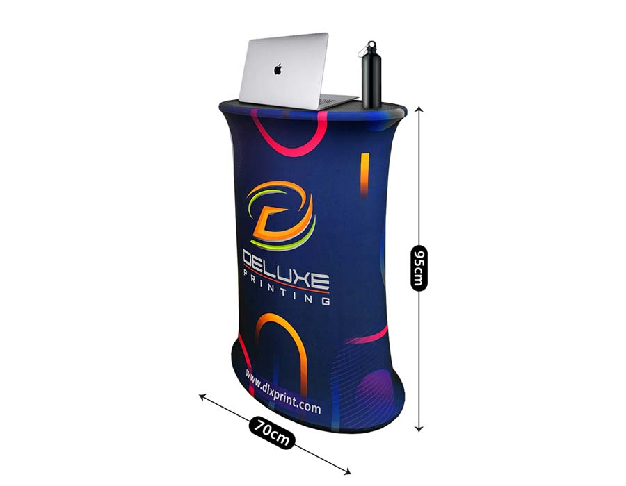 Oval Exhibition Counter Printing Dubai