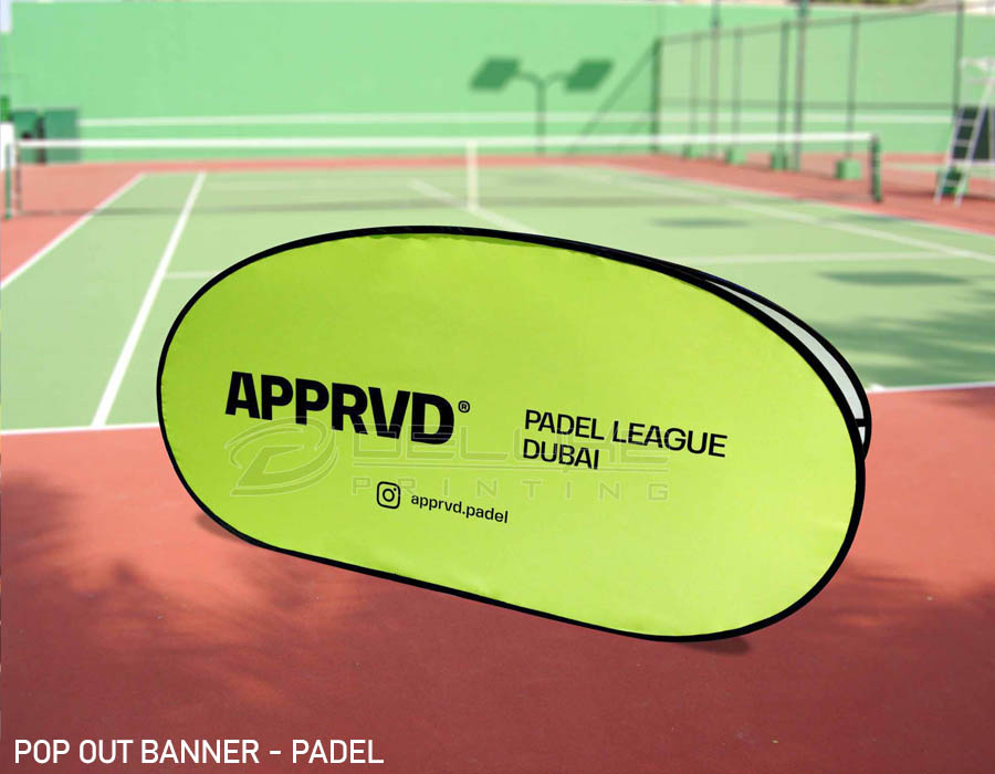 Padel Pop out banner Dubai