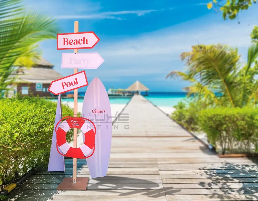 Product Standee for beach printing Dubai