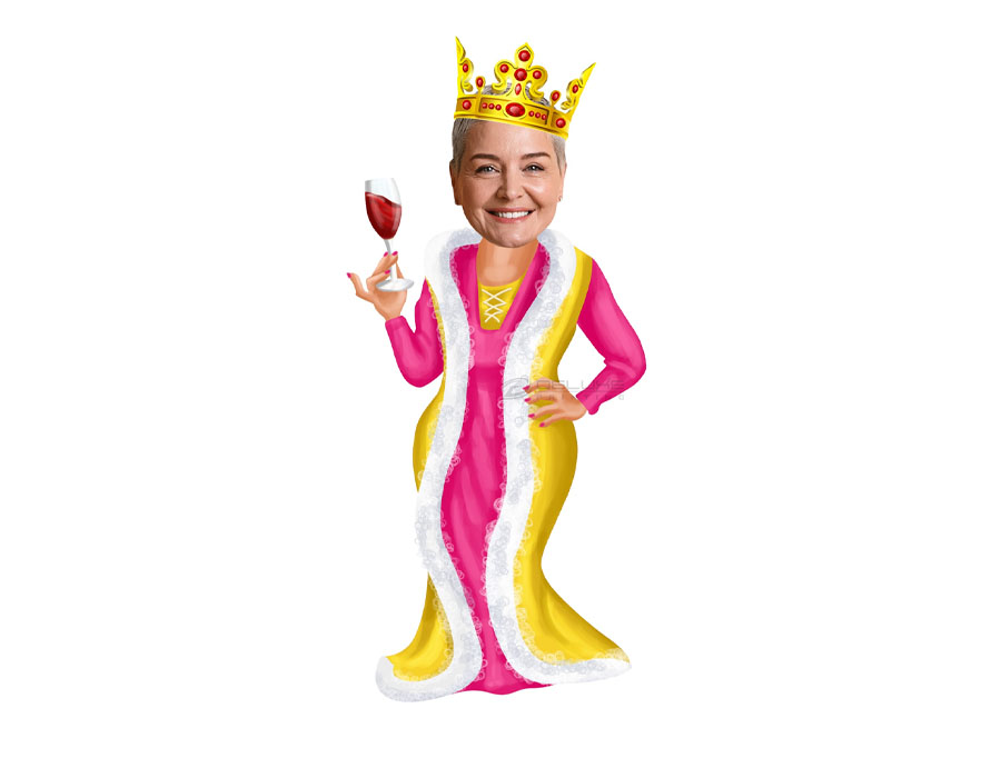 Queen Caricature Cutout Standee dubai