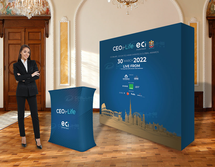 Rectangular Exhibition Counter Dubai