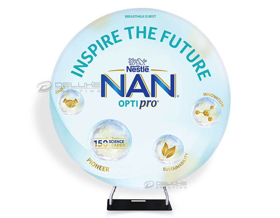 Round Fabric Backdrop Printing Dubai