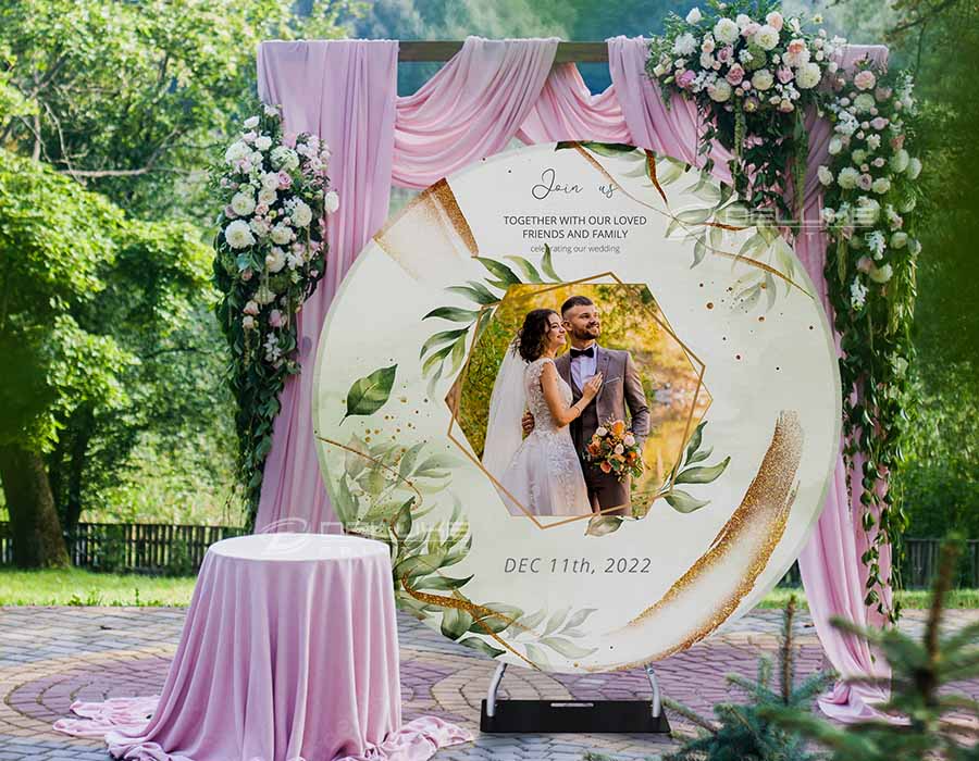 Round Fabric Backdrop Printing Lahore