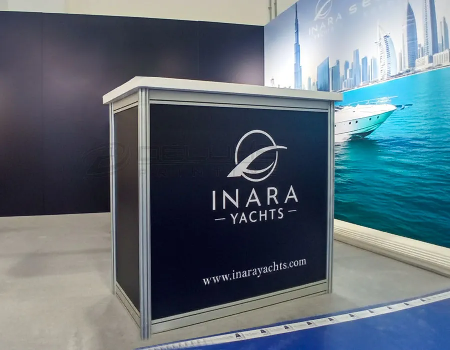 Continuous Shell Scheme Booth Branding Booth Printing Dubai