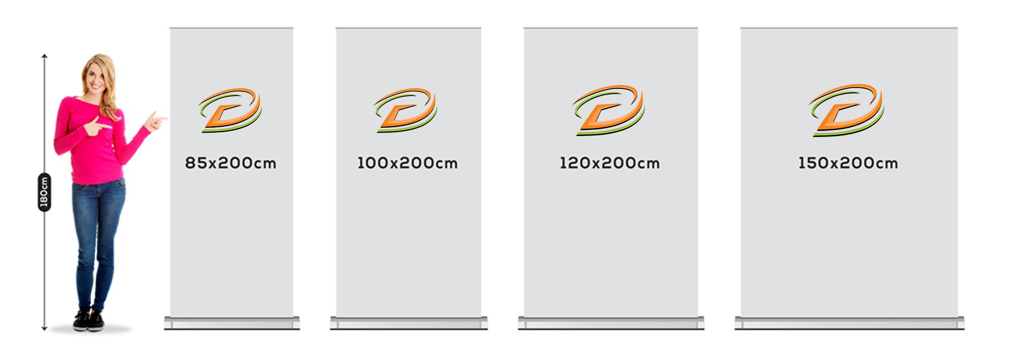 Size Comparison Rollup Banner Dubai