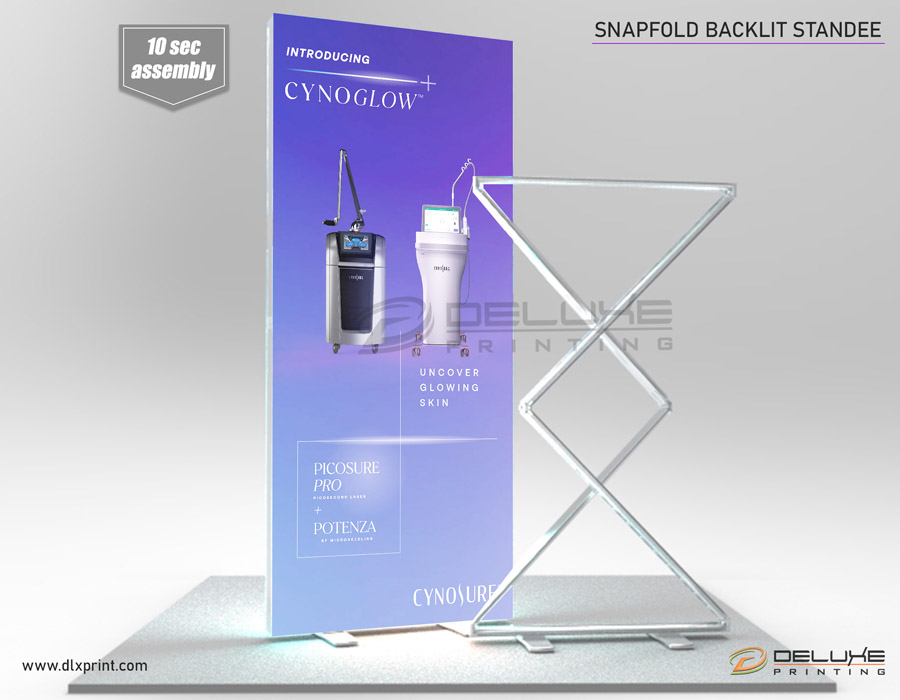 Snapfold Backlit Standee Dubai