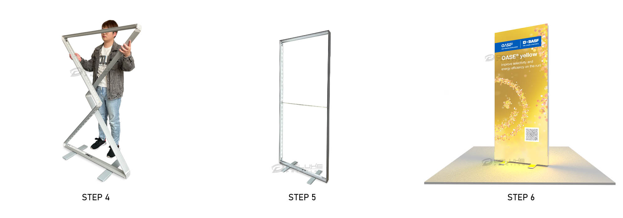 Snapfold Backlit Standee Setup Dubai