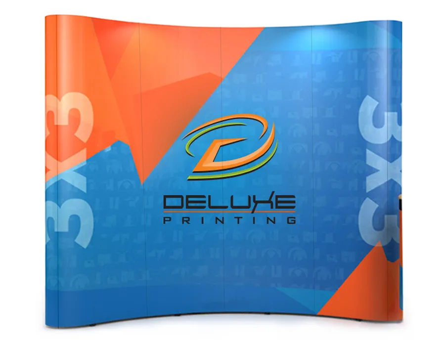 Curved Vinyl Popup Printing Dubai