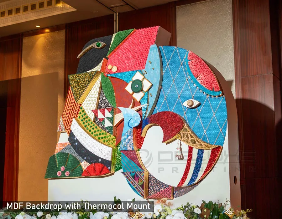 Wooden Backdrop With Base Dubai