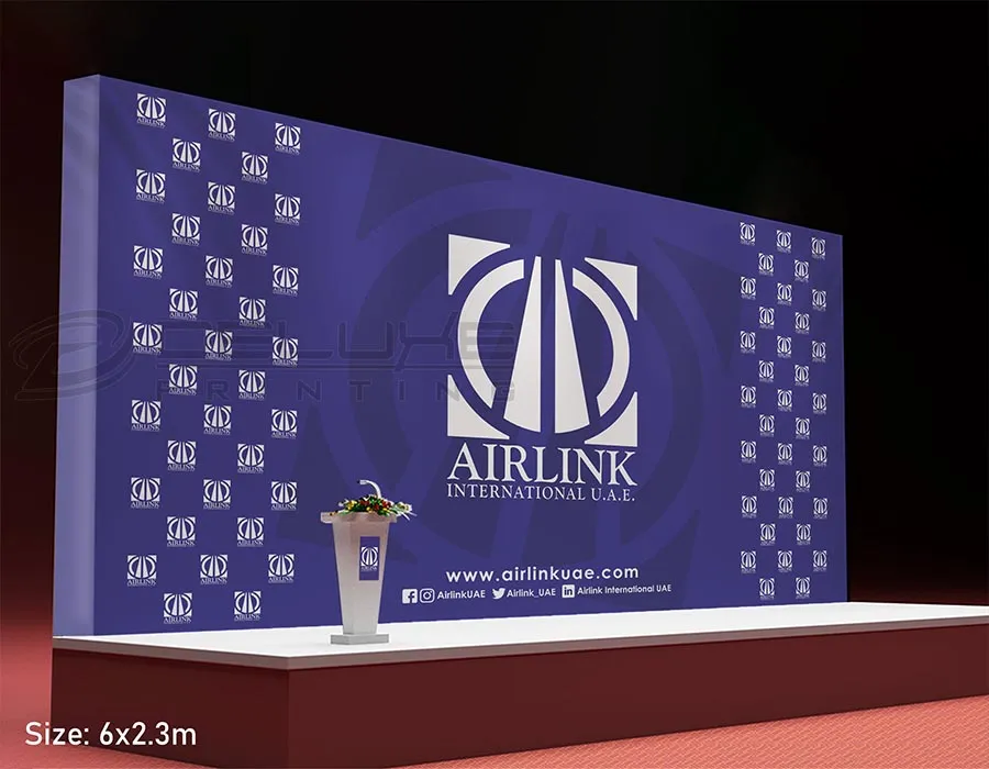 Wooden Frame Backdrop Printing Dubai