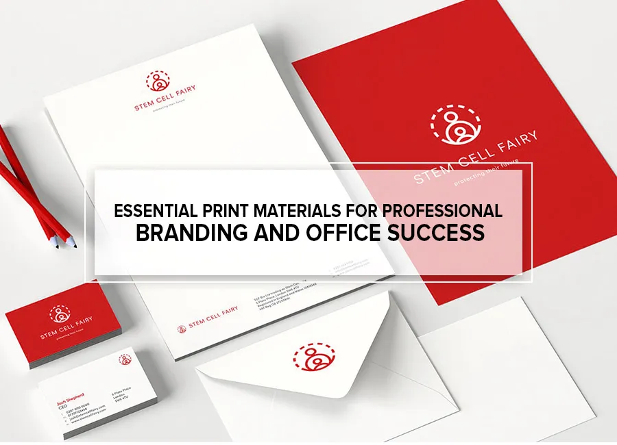 Essential Print Materials for Professional Branding and Office Success