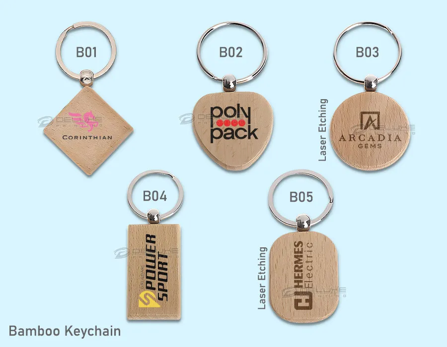 Bamboo/Cork keychain Dubai