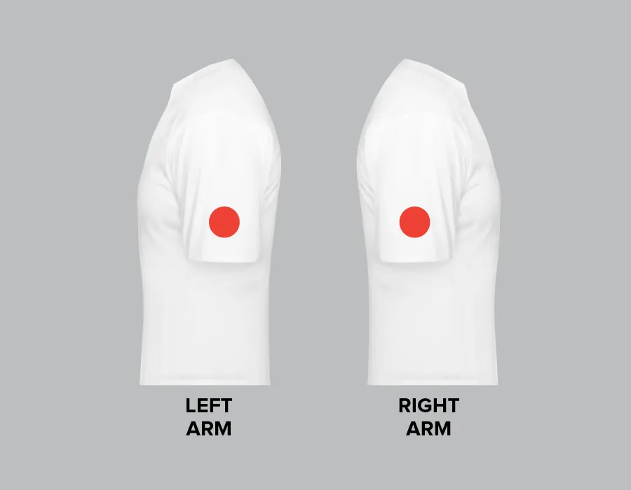 Tshirt Printing on sleeves Dubai