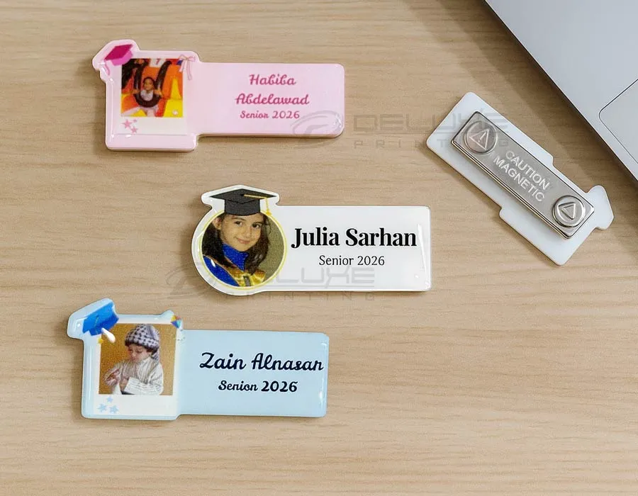 corporate name badge Printing Dubai