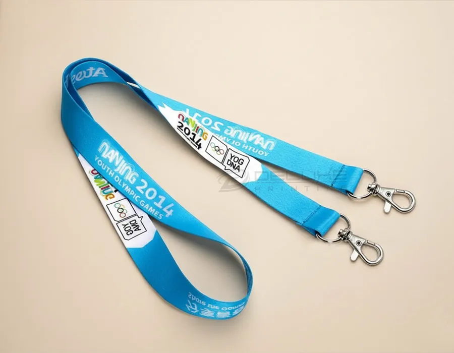 Double Metal Hook Lanyard Printing Dubai