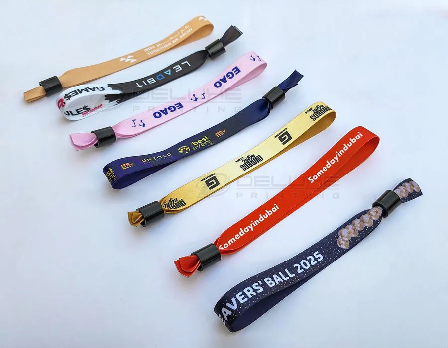 Fabric Wristbands Printing Dubai