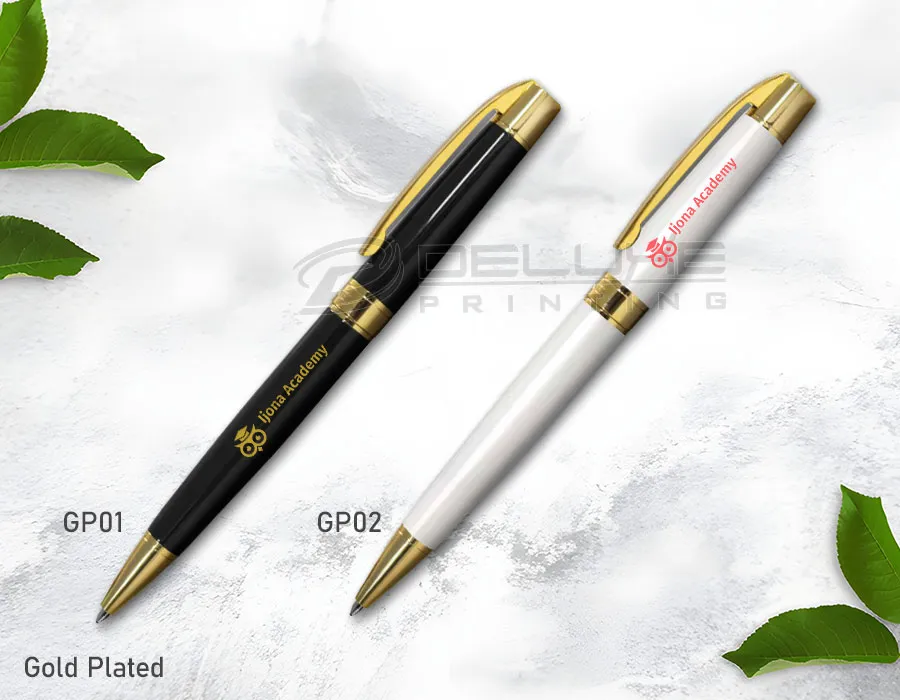 gold platted pens printing dubai