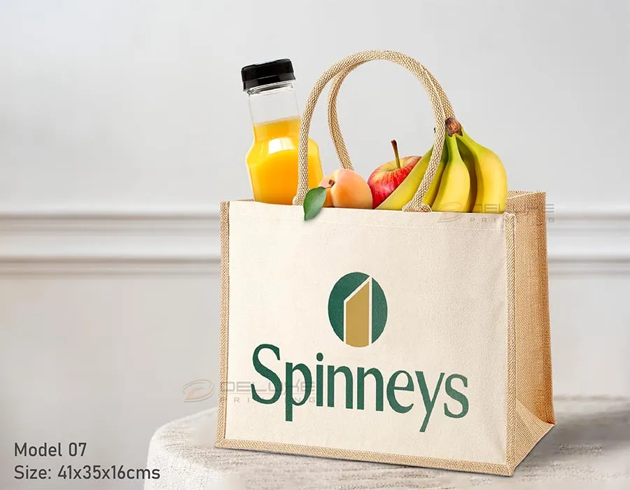 Jute Bags - Two Tone Printing Dubai