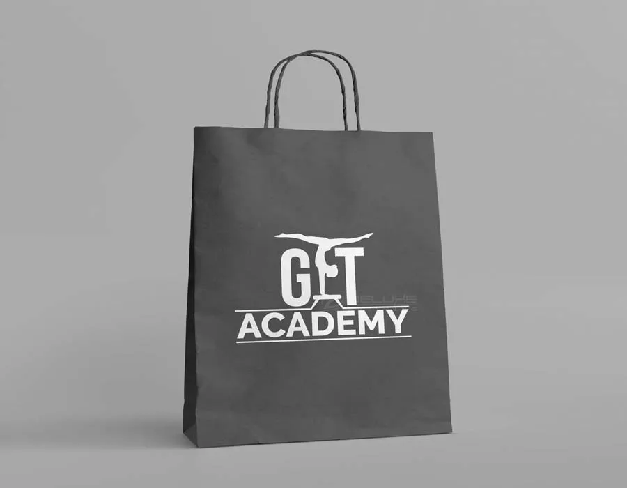 Kraft Bags Black Branding Dubai