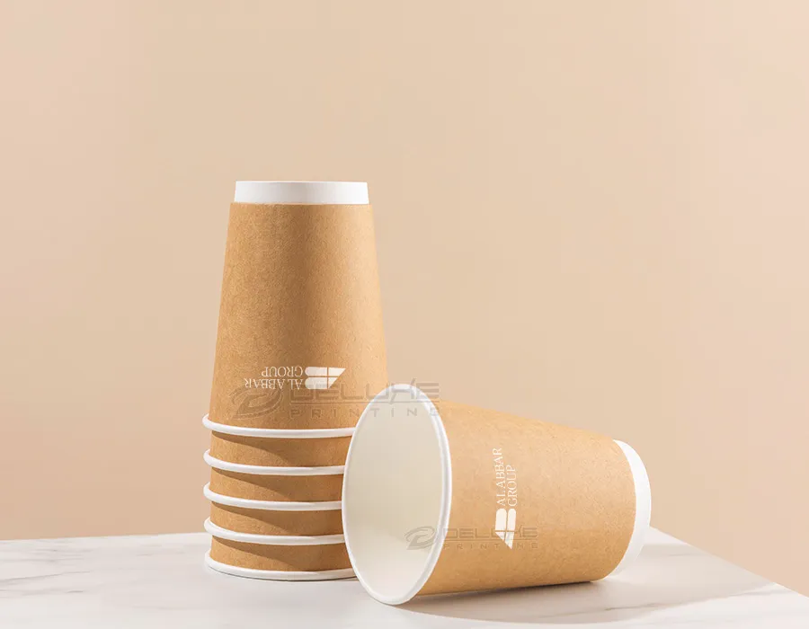 Kraft Double Wall Paper Cups Printing
