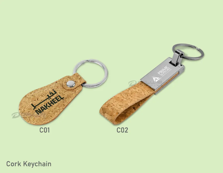 Bamboo/Cork keychain Dubai