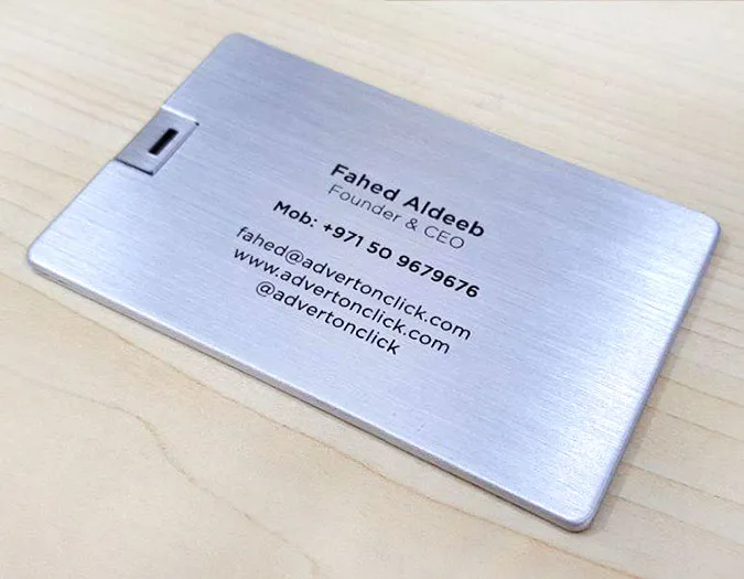 Premium Silver Card USB Lahore