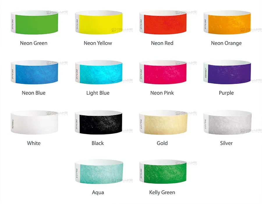 Tyvek Wristbands Printing Dubai