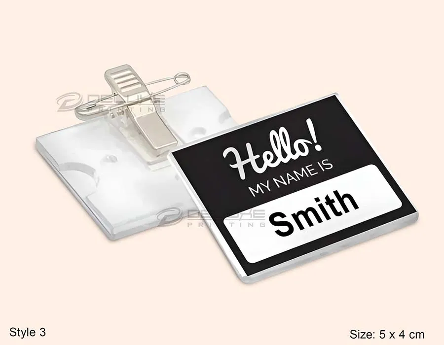 Reusable Name Badges Printing Dubai