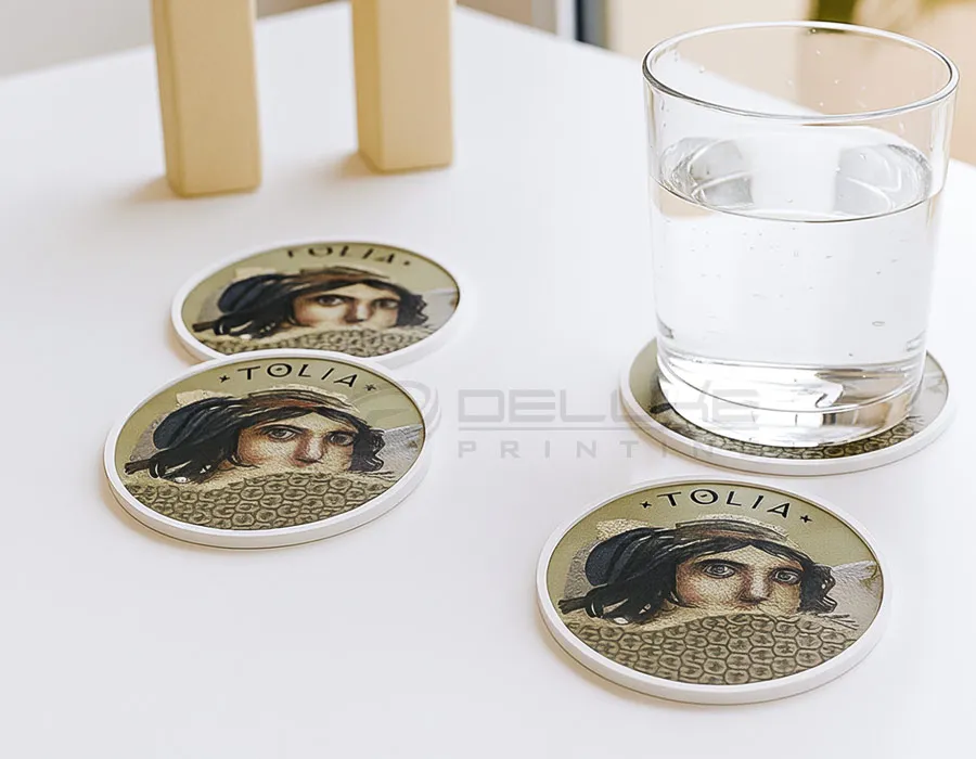 custom hardboard coaster Printing Dubai
