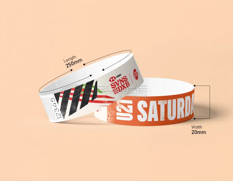 Tyvek Wristbands Customized Dubai
