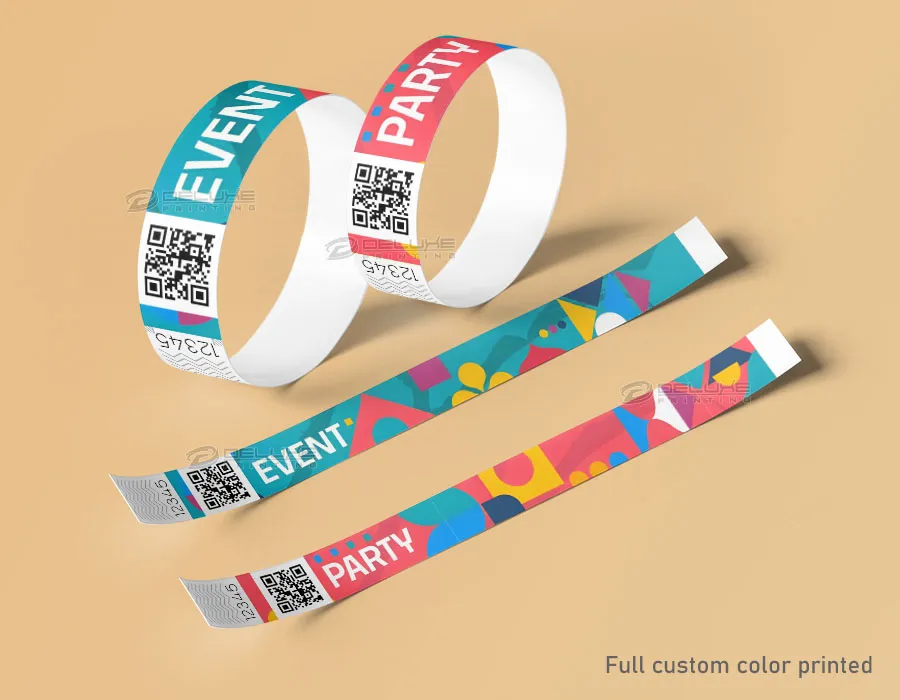 Tyvek Wristbands Printing Dubai