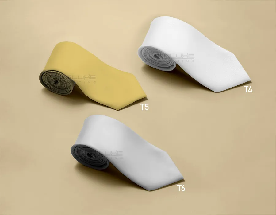 White Color Ties Printing Dubai