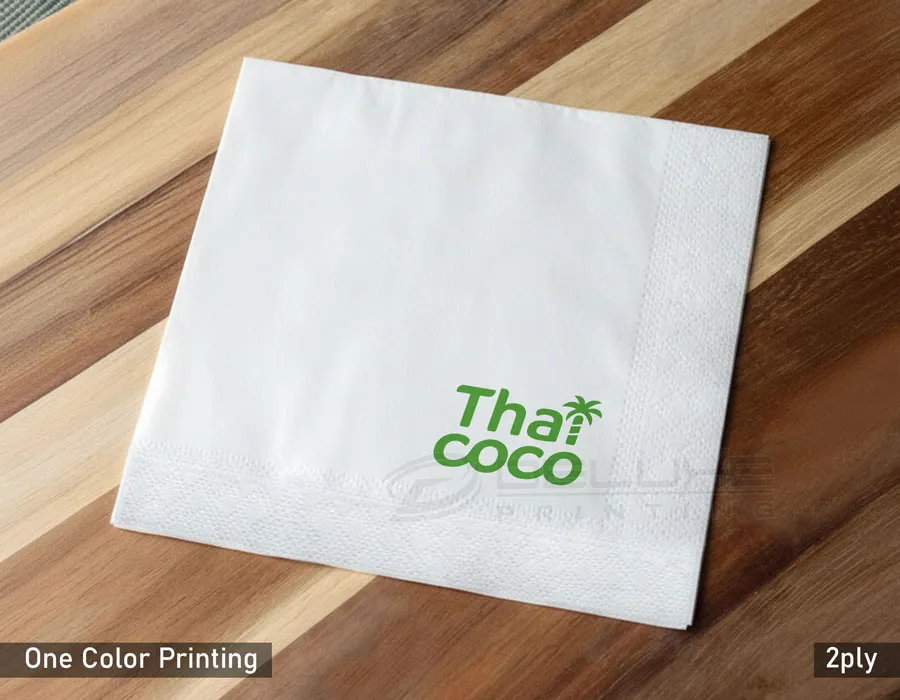 white napkin printing dubai
